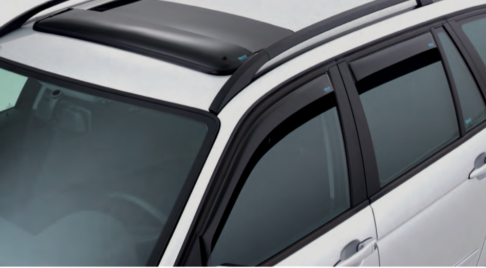 Vordere Windabweiser 5-Door 2014- Dunkles Material 1 Set für die Fahrer und Beifahrerseite-CLS0033899D passend für BMW Mini F55 TYP UKL-L/F55