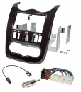 Doppel DIN Radioblende DACIA Duster, Logan, Sandero Set Antennenadapter und Radioanschlusskabel