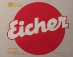 Eicher Logo Aufkleber transparent für Sitzschale